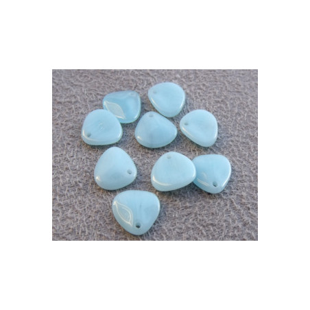 Perle Pétale Milky Blue 8X7mm (X50)