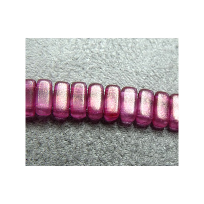 Perles Bricks 3X6mm Halo Madder Rose (X50 Perles)