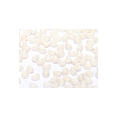 Perles Pinch 5X3mm White Skimmer (X50)