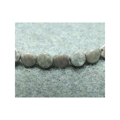 Perles Pinch 5X3mm Chalkwhite Grey Luster (X50) 