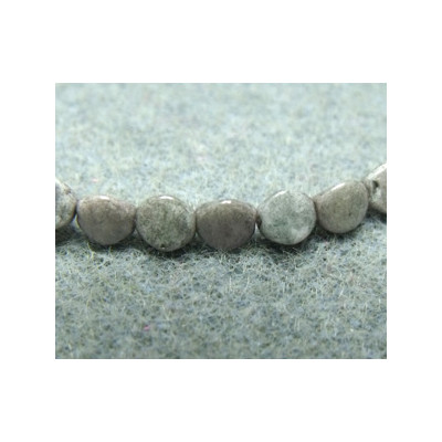 Perles Pinch 5X3mm Chalkwhite Grey Luster (X50) Perles Pinch 5X3mm Chalkwhite Grey Luster (X50)