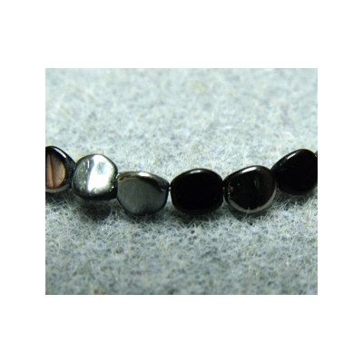 Perles Pinch 5X3mm Jet Chrome (X50) Perles Pinch 5X3mm Jet Chrome (X50)
