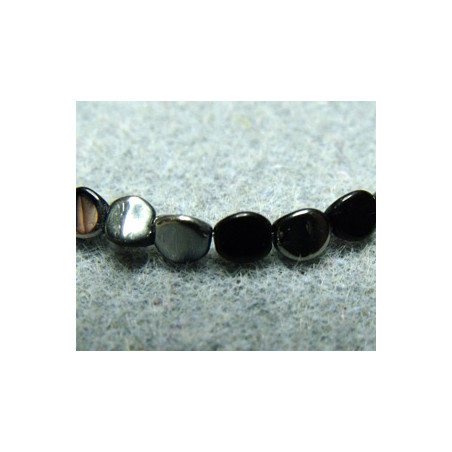 Perles Pinch 5X3mm Jet Chrome (X50)
