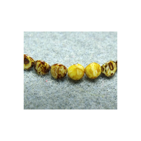 Perles Pinch 5X3mm Dark Travertin (X50)