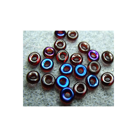 Perle en verre de Bohème O Bead® Red Azuro 4x2mm (X 5gr)
