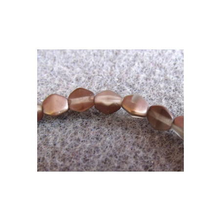 Perles Pinch 5X3mm Matte Apollo Gold (X50)