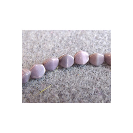 Perles Pinch 5X3mm Luster Opaque Amethyst (X50)