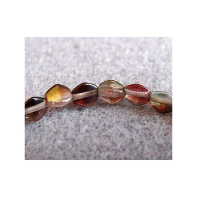 Perles Pinch 5X3mm Luster Smoky Rose Gold (X50) Perles Pinch 5X3mm Luster Smoky Rose Gold (X50)
