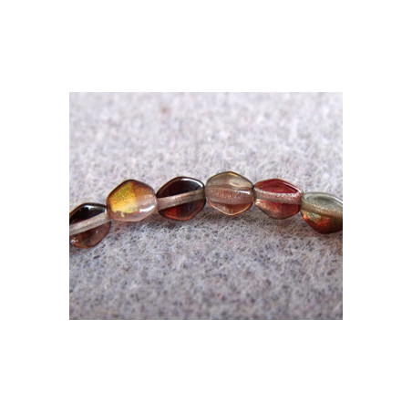 Perles Pinch 5X3mm Luster Smoky Rose Gold (X50)