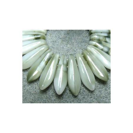 Dagues 2 trous 5X16mm Khaki-Grey (X20)