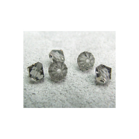 Perle toupie en cristal Swarovski 5301 5mm Black Diamond (x10)
