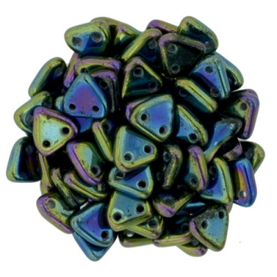 Perles Triangles 6mm Green - Iris (X5gr) Perles Triangles 6mm Green - Iris (X5gr)