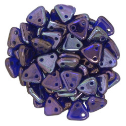 Perles Triangles 6mm Cobalt Véga (X5gr) 