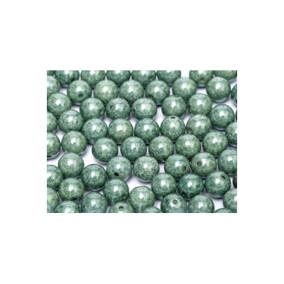 Perle en verre de Bohème 4mm Green Luster (X50)