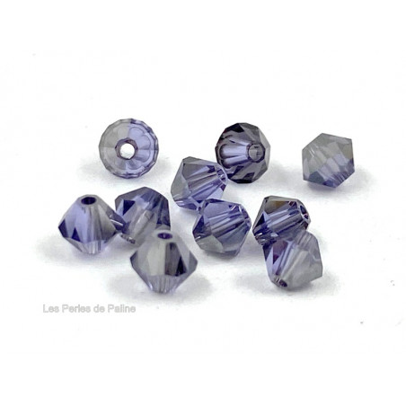 Toupies 4mm Violet Satin - réf. 5301 (x20) 