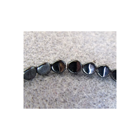 Perles Pinch 5X3mm Hématite (X50) 