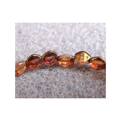 Perles Pinch 5X3mm Luster Rose Gold Topaz (X50) Perles Pinch 5X3mm Luster Rose Gold Topaz (X50)
