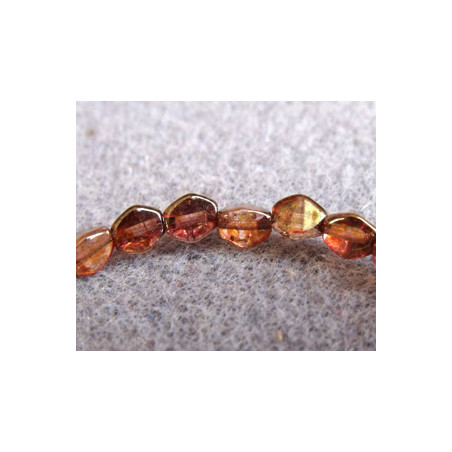 Perles Pinch 5X3mm Luster Rose Gold Topaz (X50)