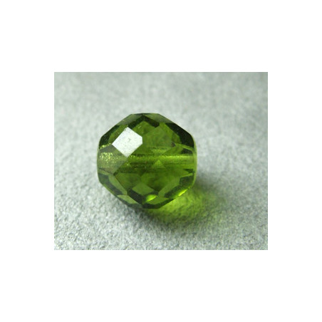 Facettes en verre de Bohême 12mm Olivine (x1)