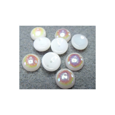 Perles Piggy Opaque Alabaster Ab 4X8mm (Xenviron50)