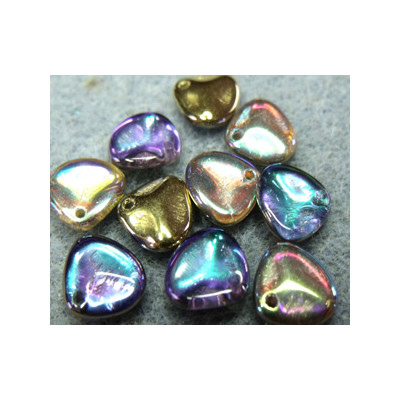 Perle Pétale Crystal Golden Rainbow 8X7mm (X50) 