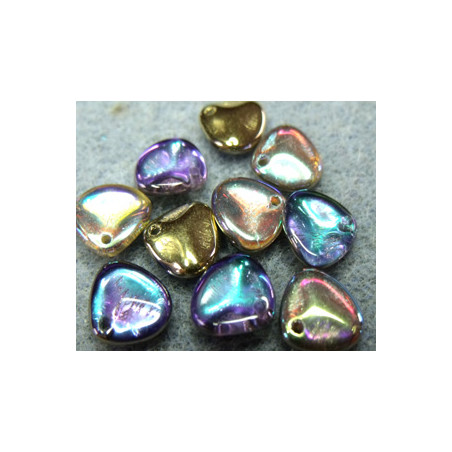 Perle Pétale Crystal Golden Rainbow 8X7mm (X50) 