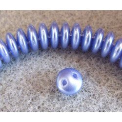 Perles Lentilles 6mm Pearl Coat - Baby Blue (X 50 perles) 