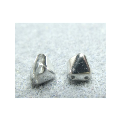 Perles Pyramides 6X6mm Crystal Labrador (X10) 
