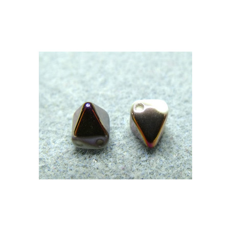 Perles Pyramides 6X6mm Alabaster Sliperit(X10) 