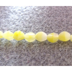 Perles Pinch 5X3mm Lemon White (X50) 