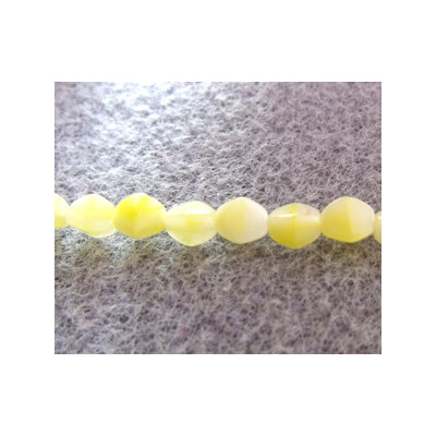Perles Pinch 5X3mm Lemon White (X50) 