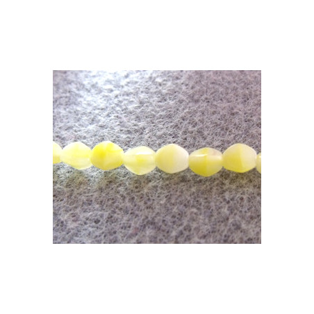 Perles Pinch 5X3mm Lemon White (X50) 