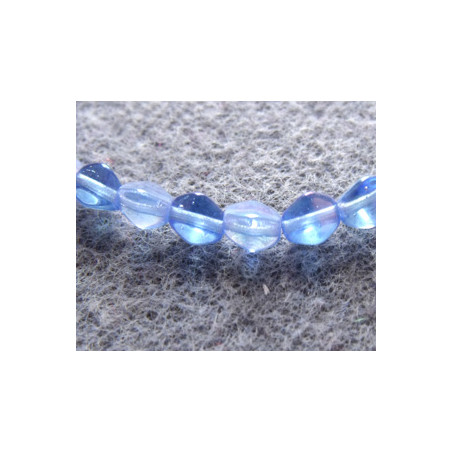 Perles Pinch 5X3mm Luster Iris Sapphire (X50) 