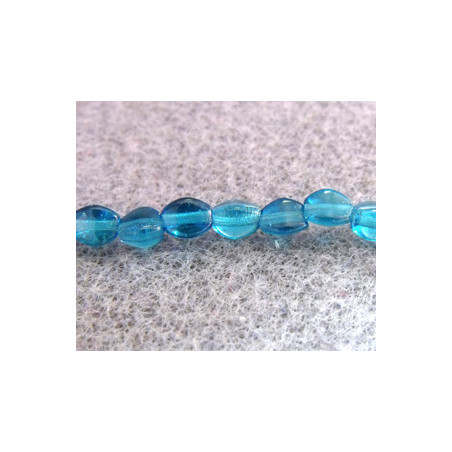 Perles Pinch 5X3mm Capri Blue (X50) 