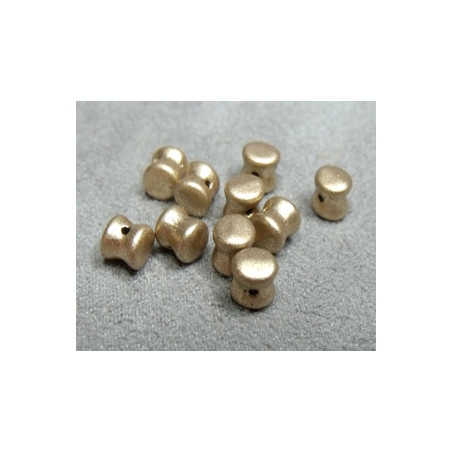 Perle en verre Tchèque "Pellet" 4x6mm Aztec Gold 4X6mm (X50) 