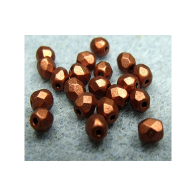 Facettes de Bohême 4mm Copper 01750 (x100) Facettes de Bohême 4mm Copper 01750 (x100)