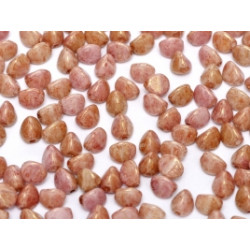 Perles Pinch 5X3mm Chalkwhite Lila Gold Luster (X50)  