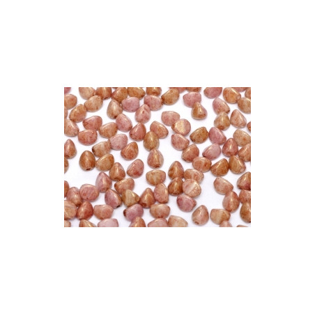 Perles Pinch 5X3mm Chalkwhite Lila Gold Luster (X50)  