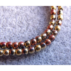 Perles Bohème 2 mm California Gold Rush (X150 perles) 