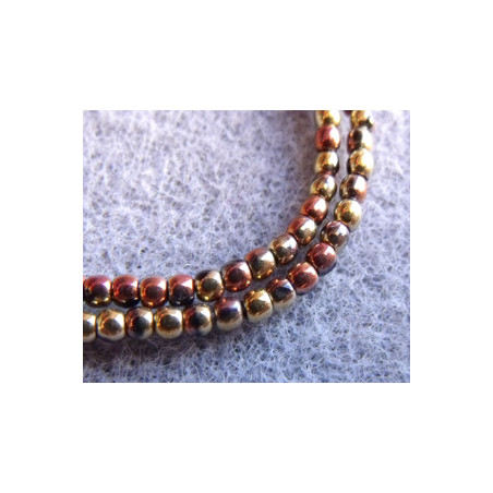 Perles Bohème 2 mm California Gold Rush (X150 perles) 