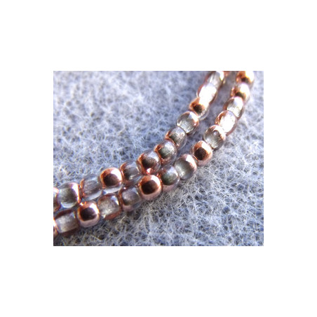 Perles Bohème 2 mm Crystal Capri Gold (X150 perles)   