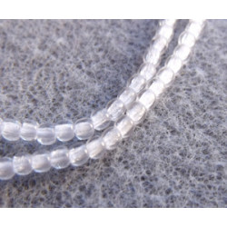 Perles Bohème 2 mm Crystal (X150 perles)  