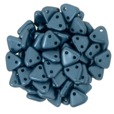 Perles Triangles 6mm Pearl Coat - Steel Blue (X5gr) Perles Triangles 6mm Pearl Coat - Steel Blue (X5gr)