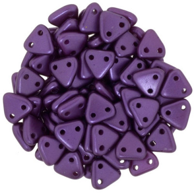 Perles Triangles 6mm Pearl Coat - Purple Velvet (X5gr)  