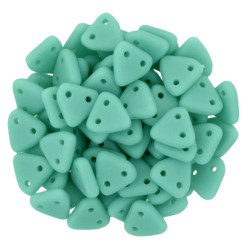 Perles Triangles 6mm Turquoise Matte (X5gr) 