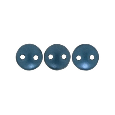 Perles Lentilles 6mm Pearl Coat - Steel Blue (X 50 perles) 