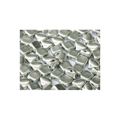 Perles Silky 6X6mm Aluminium Silver (X50) Perles Silky 6X6mm Aluminium Silver (X50)
