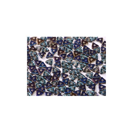 Perles Tri-Beads 4mm Crystal Azuro (X 5gr)