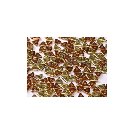 Perles Tri-Beads 4mm Crystal California Gold (X 5gr)