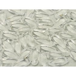 Perles Twist 6X12mm Crystal (X10)  